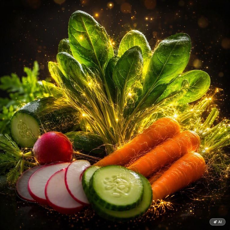 Sélection de légumes crus d'hiver : carottes, betterave, kale, agrumes et graines germées